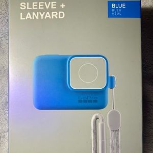 GoPro Blue Sleeve + Lanyard